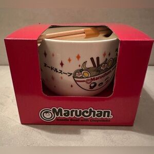 NEW Maruchan Ramen Noodle Bowl & Chopsticks NEW